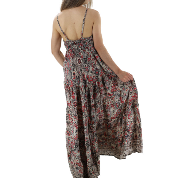 La Fiorentina Long Flowy "Irene" Flower Maxi Dress - Picture 3 of 4